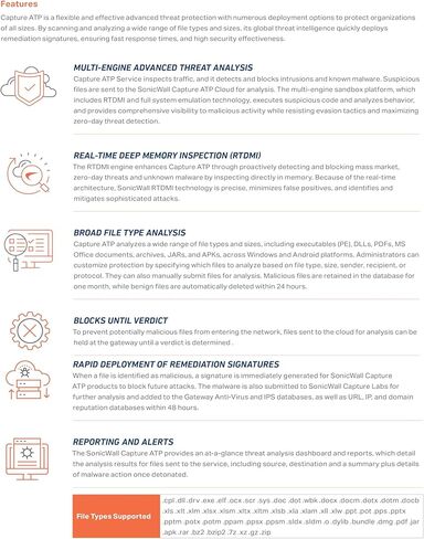 SonicWall Capture Advanced Threat Protection (ATP) for NSA3800-4 Year License - Cloud Sandbox Security with Zero-Day Threat Detection & Real-Time Malware Analysis (03-SSC-3375) in Saudi Arabia
