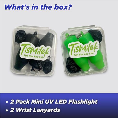 2 حزمة مصباح مصباح يدوي للأشعة فوق البنفسجية المصطلح بالأشعة فوق البنفسجية مع حزام معصم ، قلم فاتح أسود صغير للاكتشافات ، ضوء الأشعة فوق البنفسجية الصغيرة لأظافر الهلام ، سامل بلاكايت قلم in Kuwait