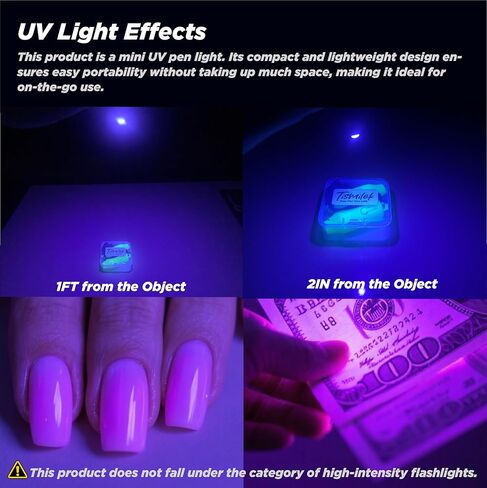 2 حزمة مصباح مصباح يدوي للأشعة فوق البنفسجية المصطلح بالأشعة فوق البنفسجية مع حزام معصم ، قلم فاتح أسود صغير للاكتشافات ، ضوء الأشعة فوق البنفسجية الصغيرة لأظافر الهلام ، سامل بلاكايت قلم in Kuwait
