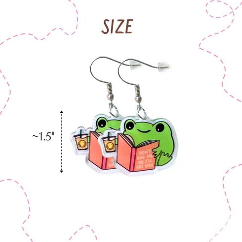 9PC Funny Earrings Pack Earring Jewelry Fun Cute Weird Unique Novelty Kawaii Funky Silly Wacky Whimsical Crazy Eccentric Quirky Sarcastic Meme Duck Dumpster Fire Dangling Dangle Women Gifts in Saudi Arabia