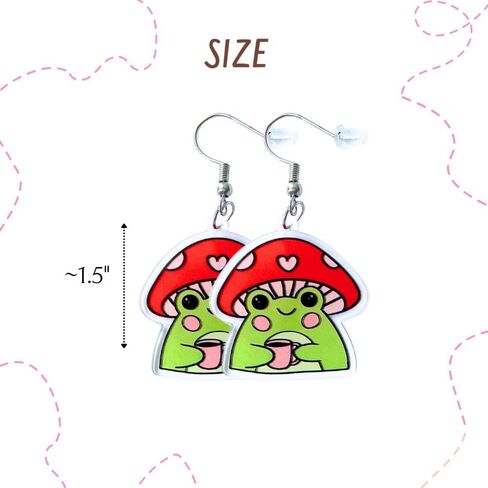 9PC Funny Earrings Pack Earring Jewelry Fun Cute Weird Unique Novelty Kawaii Funky Silly Wacky Whimsical Crazy Eccentric Quirky Sarcastic Meme Duck Dumpster Fire Dangling Dangle Women Gifts in Saudi Arabia