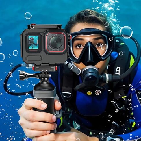 80M Aluminum Waterproof Case for Ace Pro/Ace Pro 2, Camera Dive Cases with Magnetic Mount Adapter, Camera Diving Protective Housing Shell (only Diving Case) in Saudi Arabia