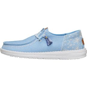 HEYDUDE Wendy Funk Embroidered Floral Olive Size 7, Womens Shoes, Slip-on Loafers, Comfortable & Light-Weight in Saudi Arabia