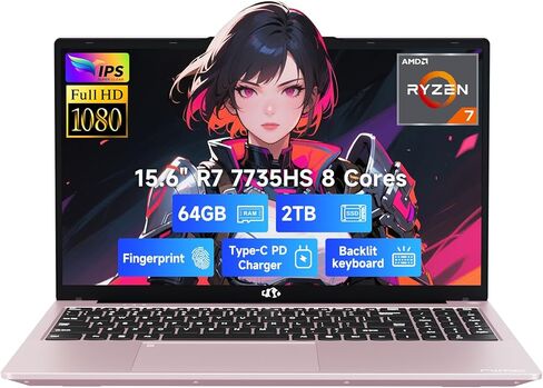 NIMO 15.6 "IPS FHD-Business-Laptop ، Intel 6 Core I3-1215U 32GB RAM 1TB SSD (Beat I5-1135G7 ، حتى 4.4 جيجا هرتز). in Kuwait