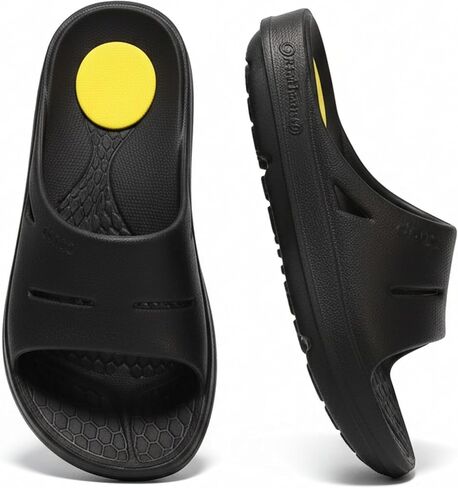 danoo& Healing Max T1 Recovery Sandals Lightweight Thick Cushion Open Toe Comfortable Sports Orthotic Slides for Plantar Fasciitis, Joints, and Post-Workout Footwear with Arch Support in Saudi Arabia