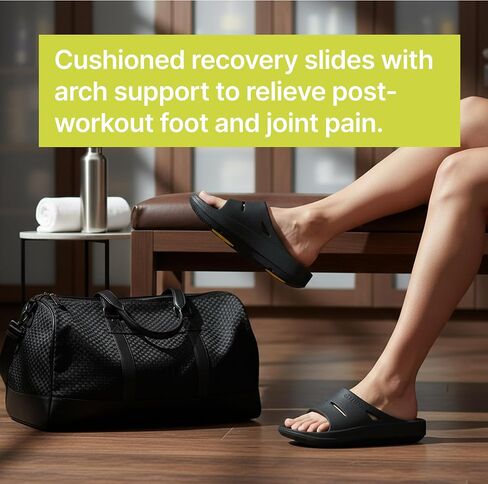 danoo& Healing Max T1 Recovery Sandals Lightweight Thick Cushion Open Toe Comfortable Sports Orthotic Slides for Plantar Fasciitis, Joints, and Post-Workout Footwear with Arch Support in Saudi Arabia