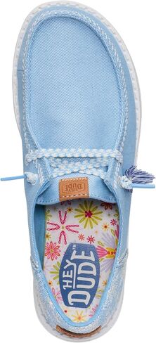 HEYDUDE Wendy Funk Embroidered Floral Olive Size 7, Womens Shoes, Slip-on Loafers, Comfortable & Light-Weight in Saudi Arabia