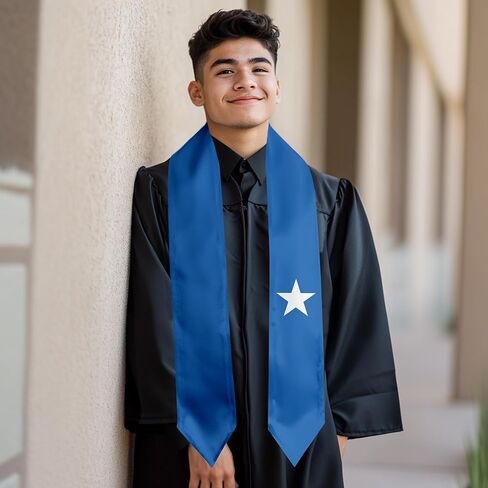 Albania Flag Graduation Sash Satin Scarf 72" Stole for Abroad Student International Study Class in Kuwait