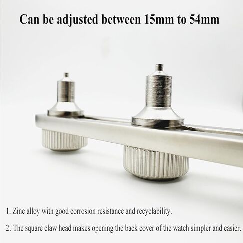 Watch Case Back Remover Tool, Adjustable Watch Wrench for Threaded Back Covers Watchmaker Repair Kit for Battery Replacement in Saudi Arabia