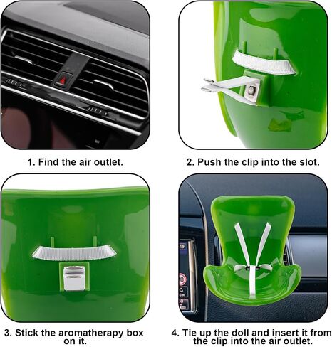 BOXOB Car Doll Seat, Cute Carseat Decoration with Air Vent Clip & Scented Tablet Fun and Functional Plush Doll Sofa Chair Fashionable Ornaments Decor for Display Accessories (Purple) in Saudi Arabia
