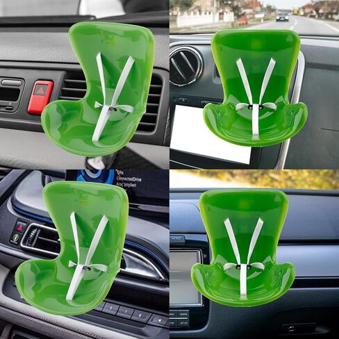 BOXOB Car Doll Seat, Cute Carseat Decoration with Air Vent Clip & Scented Tablet Fun and Functional Plush Doll Sofa Chair Fashionable Ornaments Decor for Display Accessories (Purple) in Saudi Arabia