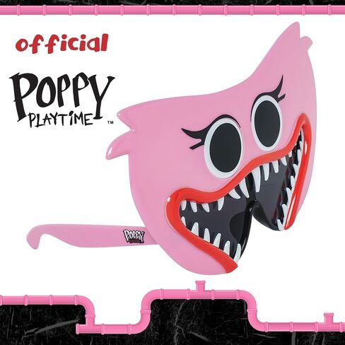 Sun-Staches Official Poppy's Playtime Sunglasses | Kissy Missy or Huggy Wuggy Costume Accessory | One Size Fits Most Kids in Saudi Arabia