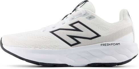New Balance Women's Fresh Foam 520 V9 Running Shoe, Nb White/Black/Silver Metallic, 8.5 Wide in Saudi Arabia