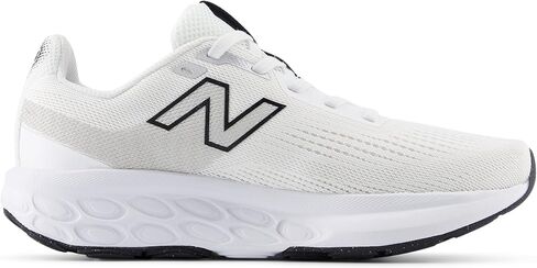 New Balance Women's Fresh Foam 520 V9 Running Shoe, Nb White/Black/Silver Metallic, 8.5 Wide in Saudi Arabia
