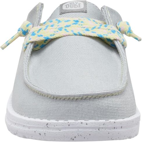 HEYDUDE Wendy Slip Friendship Lace Grey Size 8, Womens Shoes, Slip-on Mules, Comfortable & Light-Weight in Saudi Arabia