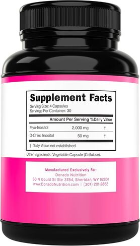 مسحوق ملحق Myo-inositol & D-Chiro inositol (2050mg لكل خدمة مثالية 40: 1 نسبة Myo Inositol ، 30 يومًا) للتوازن الهرموني لصحة النساء والمبيض-تم اختبار طرف ثالث ، نباتي وولايات المتحدة الأمريكية in Kuwait