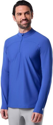 Coolibar UPF 50+ Men's Nocona Zip Rash Guard - Sun Protective in Saudi Arabia