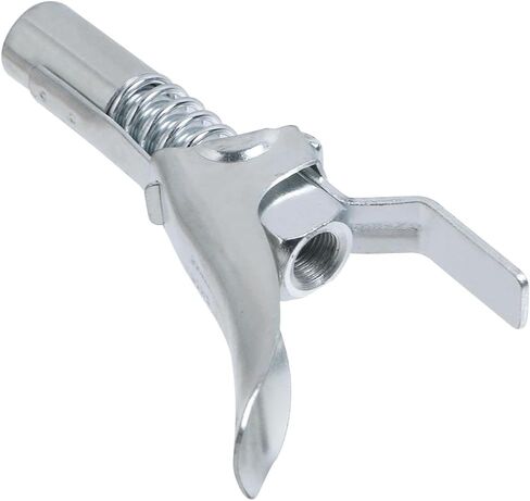 Geesatis 1pcs Mini Grease Gun ، Air Tool Grease Gun ، عملية واحدة ، من نوع الدفع ، فوهة الإبرة ، فضية in Kuwait