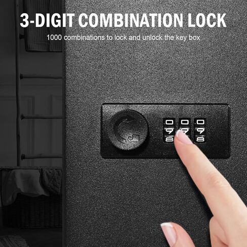 28 Key Cabinet Steel Security Lock Box with Combination Lock, Locking Key Organizer, Key Management Key Storage Lock Box with Code, Comes with Key Hooks & Tags Key Lab in Kuwait