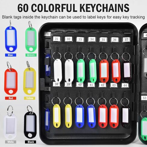 28 Key Cabinet Steel Security Lock Box with Combination Lock, Locking Key Organizer, Key Management Key Storage Lock Box with Code, Comes with Key Hooks & Tags Key Lab in Kuwait