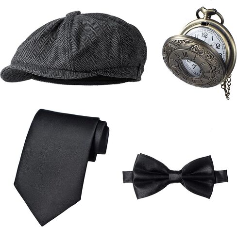 زي الأطفال في 1920 للأولاد السترة قبعة الجيب ملحقات مجموعة مجموعة تأثيري 2-14 سنة in Kuwait