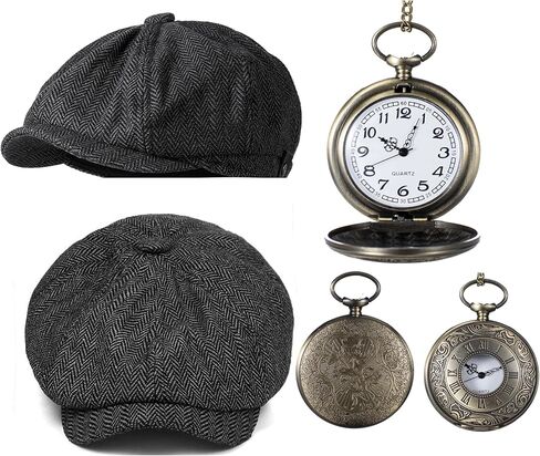 زي الأطفال في 1920 للأولاد السترة قبعة الجيب ملحقات مجموعة مجموعة تأثيري 2-14 سنة in Kuwait