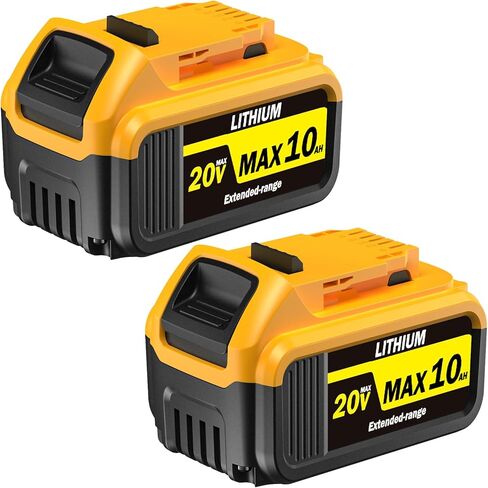 بطارية بديلة 8000 مللي أمبير في الساعة بطارية ليثيوم أيون لأدوات بطارية DeWalt 20V Max-متوافقة مع DCB200/DCB201/DCB206/DCB207 in Kuwait