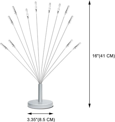 حامل شجرة الصور مع قاعدة معدنية ، 12 مقاطع مرنة ودائمة فروع الأموال حامل بطاقة الهدايا مع مقاطع ، أشجار الصور لعقد صور لاستقبال حفل تحية حفل زفاف عيد ميلاد هدية حفلة عيد ميلاد in Kuwait