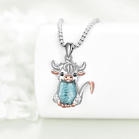 Horse Gifts 925 Sterling Silver Turquoise Double Horse Strirrup Lariat Y Necklace Jewellery Gifts for Women in Saudi Arabia