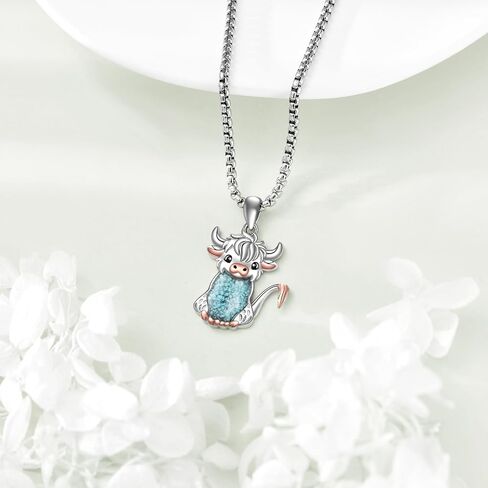 Horse Gifts 925 Sterling Silver Turquoise Double Horse Strirrup Lariat Y Necklace Jewellery Gifts for Women in Saudi Arabia
