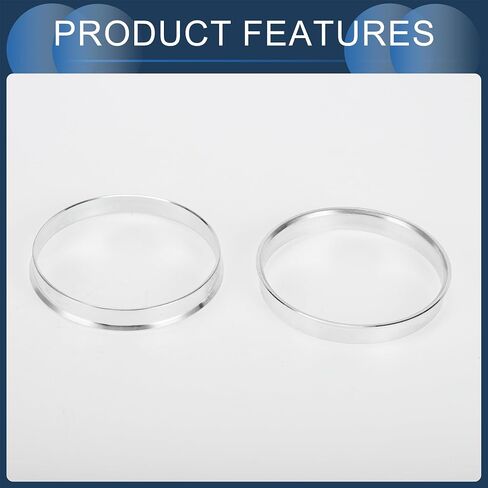 Hub Centric Rings, 63.4mm ID to 73.1mm OD Vehicle Wheel Hubrings Aluminum Alloy, 4 Pcs in Saudi Arabia