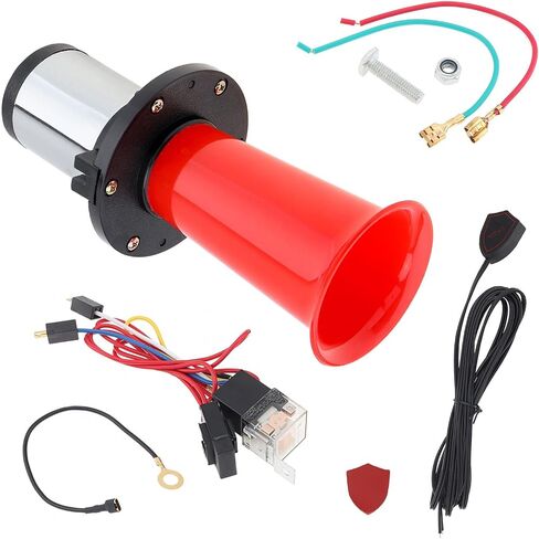 Ooga Horn 12V Kit ، Classical Car Horn Ooga Air Horn Car Truck Auto Antique Ahooga Vintage Classic Style Old Horn 110dB in Kuwait