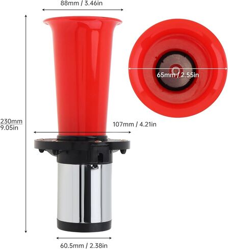Ooga Horn 12V Kit ، Classical Car Horn Ooga Air Horn Car Truck Auto Antique Ahooga Vintage Classic Style Old Horn 110dB in Kuwait