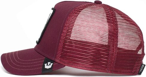 Goorin Bros. Unisex The Farm Original Adjustable Snapback Mesh Trucker Hat, Chocolate (The Lone Wolf), One Size in Saudi Arabia