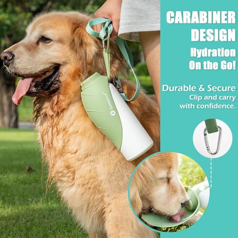 Lumoleaf معزول الكلب زجاجة مياه ماء 27 أوقية من الفولاذ المقاوم للصدأ - حافظ على الماء بارد أو دافئ ، وعاء مياه حيوان أليف محمولة للسفر ، ودليل تسرب على نطاق واسع لسهولة ملء الجليد وتنظيفه مياه الحيوانات الأليفة in Kuwait