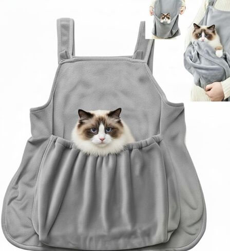 Cat Apron Carrier, Pet Sleeping Bag, Kitten Hands-Free Soft-Sided Carrier Pouch Sling for Small Sized Animals Cat Carrier Pouch Pet Sling Carrier for Small Sized Animals (B,1Pcs) in Saudi Arabia