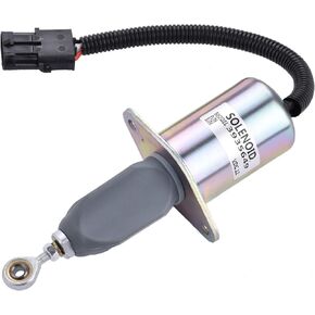 MaySpare Fuel Shut Off Solenoid 3936026 3935649 SA-4764-12 Fit 5.9L 8.3L Cummins Dodge RAM Diesel Engine 4B 6B 6C Motorhomes Ford Freightliner 12VDC