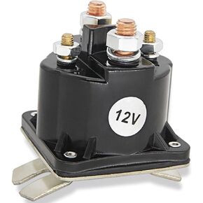 WOLIGECA Dump Trailer Solenoid, Intermittent Duty Solenoid Relay, for Part Numbers SAZ4201GJ 7522 SAZ-4201ER 070009 190107 (12 V 4 Terminal 100 Amp)