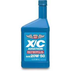 Phillips 66 1045457 X/C Aviation Oil 20W50-1 Quart, 32 fl. oz, 1 Pack