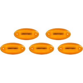 EVERESTHD 5PCS Cab Marker Lights LED Top Roof Lamps Amber Lens Assembly Fit for International Prostar, Durastar, Workstar 2008-2018 Truck Parts