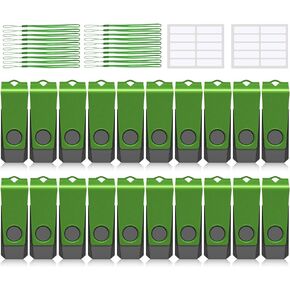 USB Thumb Drive 8GB USB Flash Drive Bulk 20 Pack AGECASH Zip Drive USB 2.0 Jump Drive Momoria USB Memory Stick for Data Storage Pen Drive USB Pack of 20 with Lanyard Unique Blue 8GB USB Drive 20 Pack