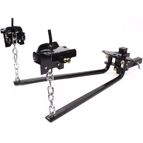 XtremepowerUS Heavy Duty Weight Distribution Equalizer Trailer Sway Control Towing Hitch Bar 1,000lbs 2-Inch Shank