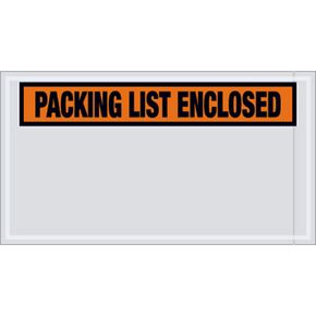 Aviditi PL446 Panel Face Envelope, Packing List Enclosed", 5-1/2" Length x 10" Width, Red (Case of 1000)