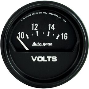 AUTO METER 2319 Autogage Electric Voltmeter Gauge, 2.625 in.