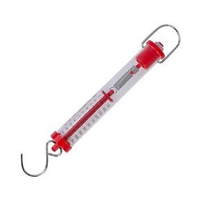 Sci-Supply Newton Force Meter Spring Scale - Max Capacity 2000g/20N, Dual Scale Labeled Red Scale (1)