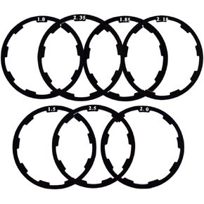 Albedel Bicycle Flywheel Washer Spacer Cassette Headset Gasket Hub Bottom Bracket Bike Cycling Flywheel Axle for MTB Road Bike 1mm 1.5mm 1.85mm 2mm 2.18mm 2.35mm 2.5mm