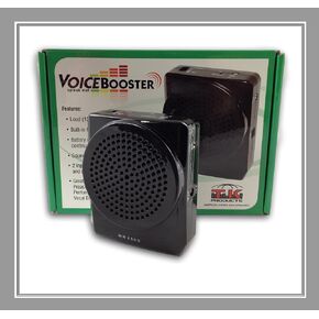 VoiceBooster Voice Amplifier 12watts Black MR1505 by TK Products, Portable, for Teachers, Coaches, Tour Guides, Presentations, Costumes, Etc.