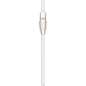 Labasics Glass Extended Adapter, Air Flow Tube Borosilicate Glass 24/40 Inlet Adapter with Extended Drip Tube 8 mm Diameter and 15 mm Lower Length