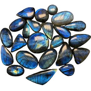 Labradorite Gemstones Crystals Cabochon | Loose Gemstone | Wholesale Lot Cabochons for Jewelry Making | Wire Wrapping Cabochon - 50 Carat