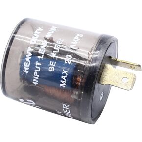 2-Pin Flasher Relay Variable Car LED Turn Signal Light FlasherHeavy Duty Blinker Relay EF32 20 Amps 12V